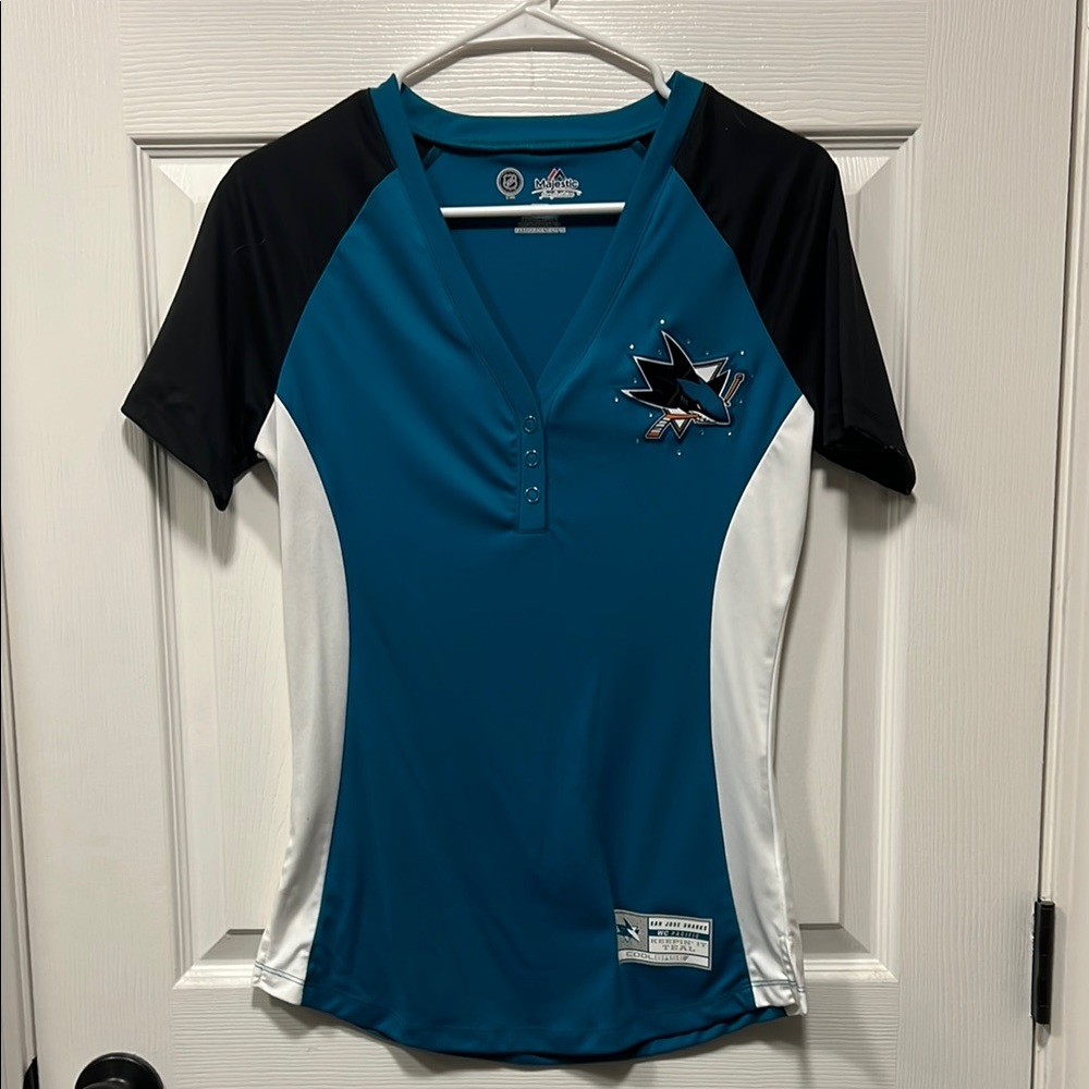 Women's San Jose Sharks V-Neck Top